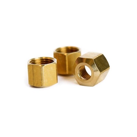 Atc ATC 1/4 in. Compression X 1/4 in. D Compression Brass Nut 6JC124901511083